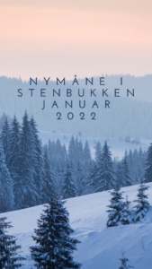 Nymåne i Stenbukken den 2. januar 2022. As time goes by.